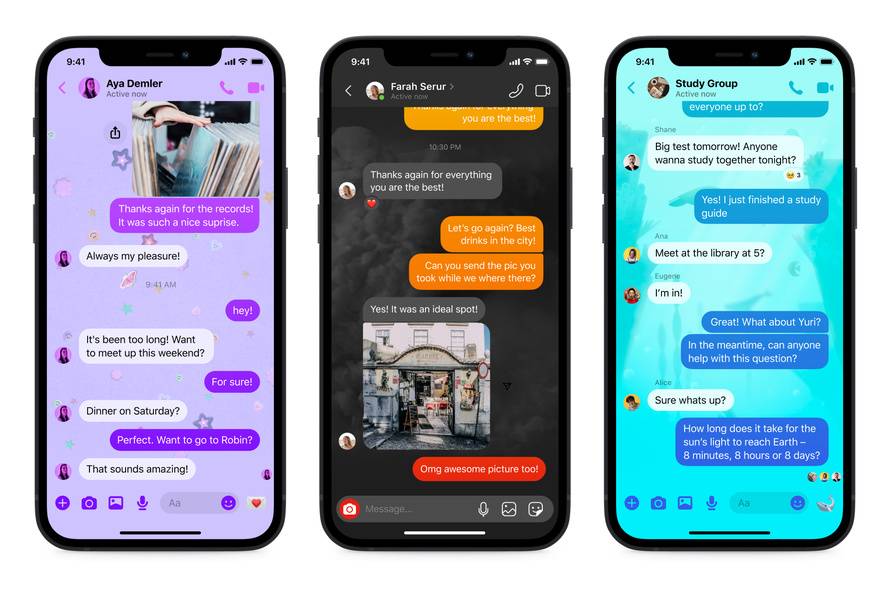 Facebook Messenger receives new chat themes, a quick reply bar and more