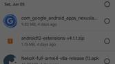 Trashing a file in Files by Google