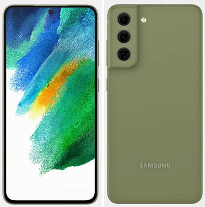 Galaxy S21 FE in light green color