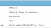 Galaxy Watch 4 Classic SM-R885F certification listing