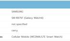 Galaxy Watch 4 SM-R875F certification listing
