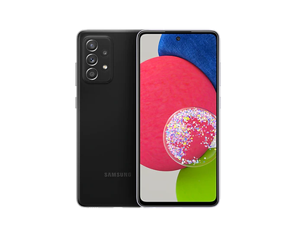 The Black color of the Samsung Galaxy A52s gives you an all-black look as the front of the phone also includes black borders, just like the A52.