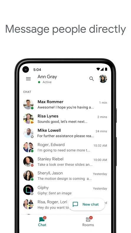 Google Chat Private Messages