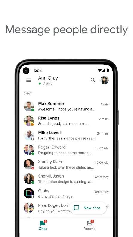 Google Chat Private Messages
