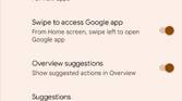 Pixel Launcher settings manage At a Glance