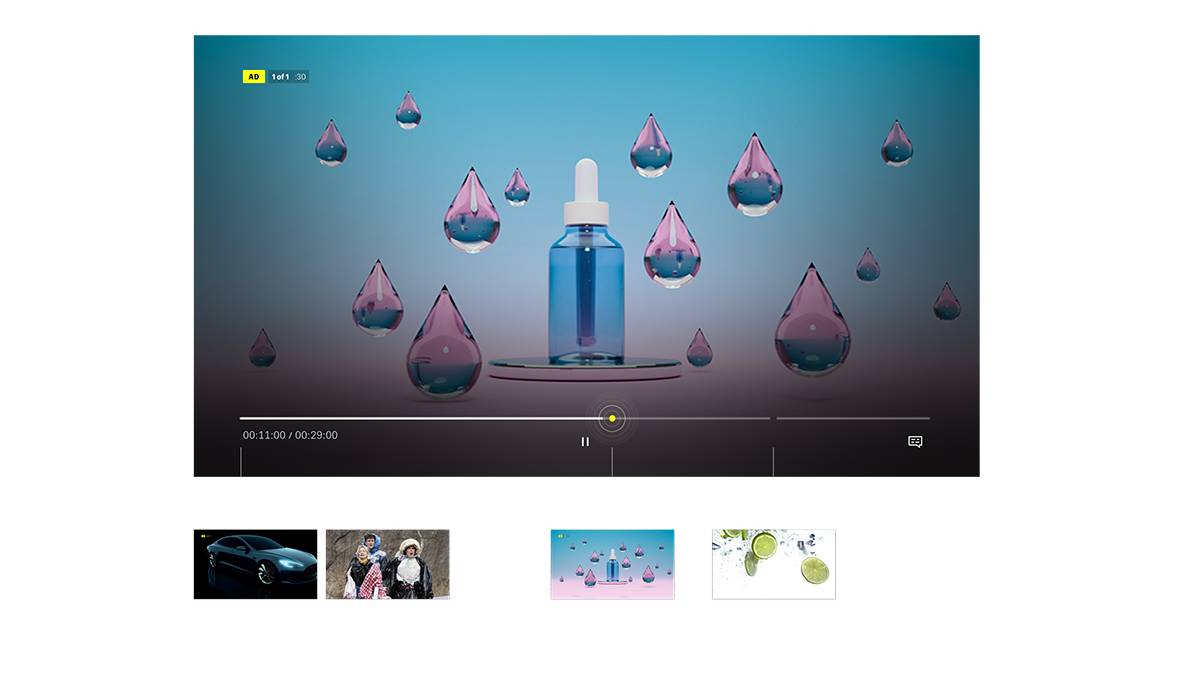 Ad playing on HBO Max with the platform's logo in the background