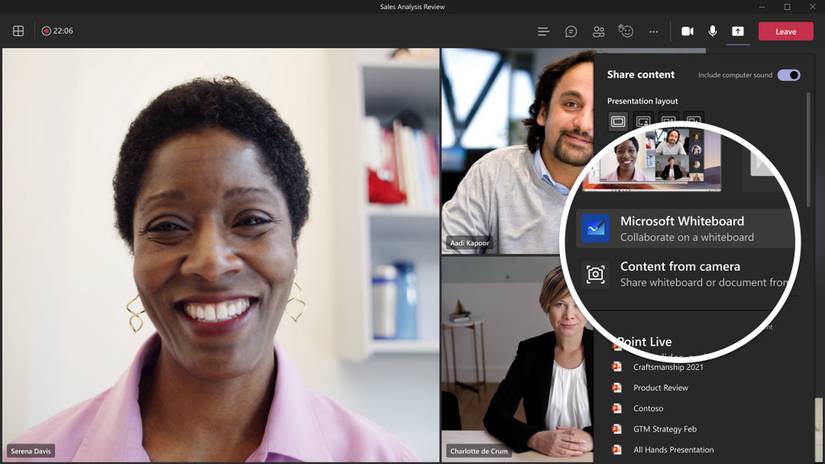 Microsoft Whiteboard with Teams integration