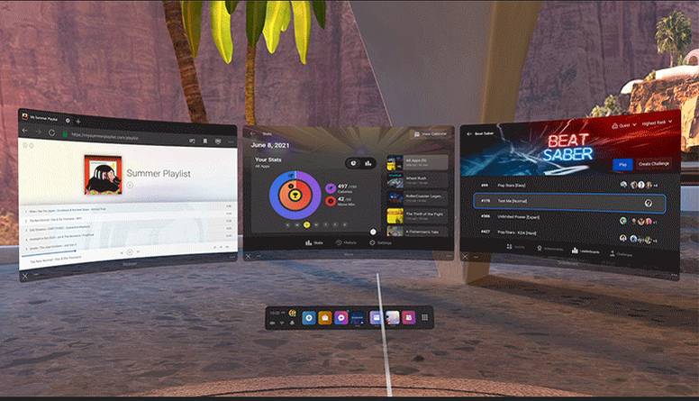 Oculus Apps Menu New Oculus Quest update brings multitasking and wireless streaming to ...