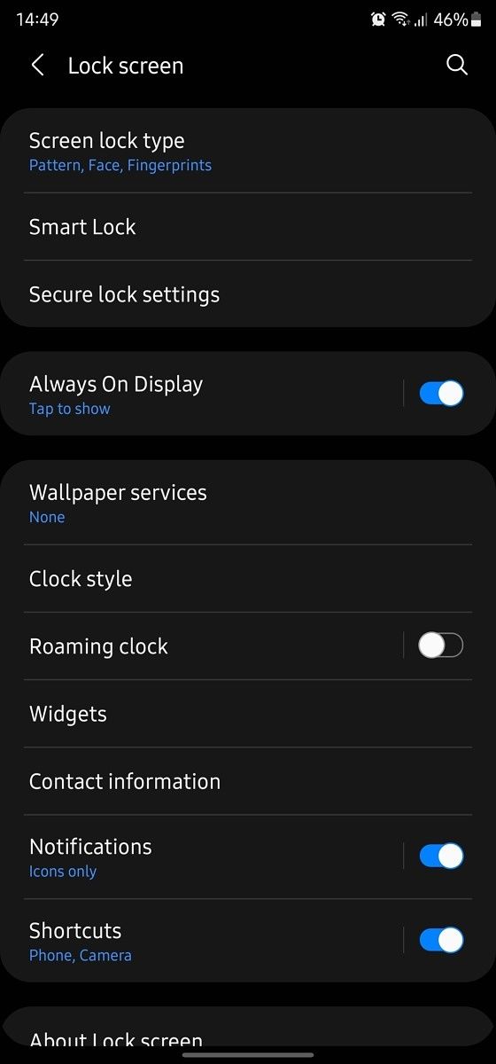 Samsung Always On Display