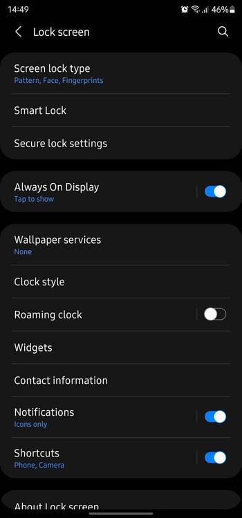 Samsung Always On Display