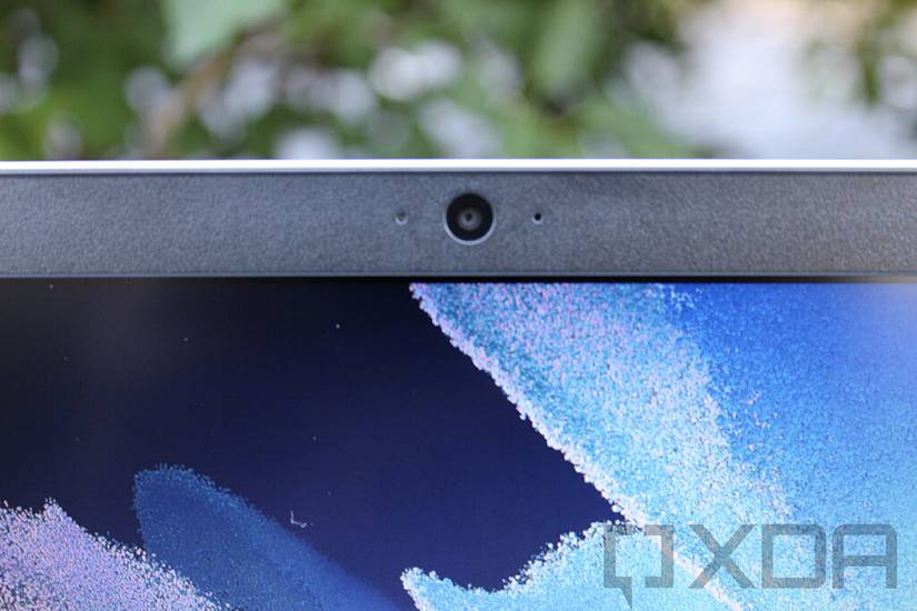 Close up of Samsung Galaxy Book Go webcam