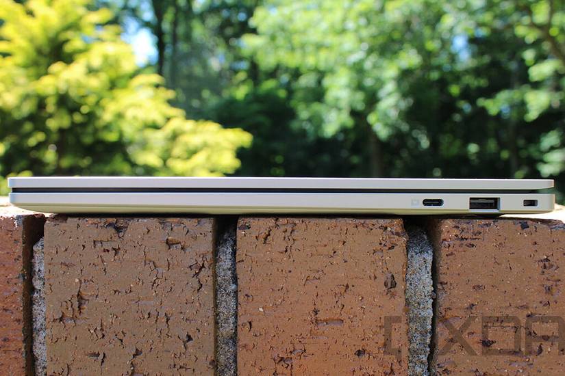 Side view of Samsung Galaxy Book Go