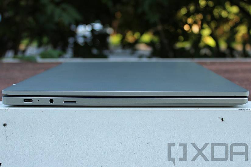 Side view of Samsung Galaxy Book Go