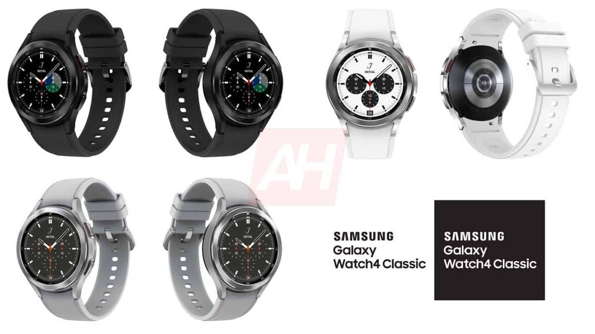 Samsung Galaxy Watch 4 Classic from multiple angles in different colors