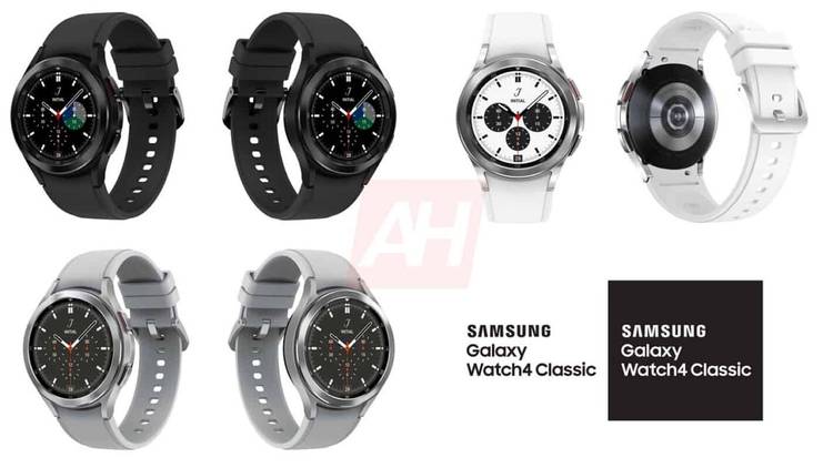 Samsung Galaxy Watch 4 Classic from multiple angles in different colors
