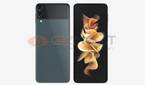 Unfolded Samsung Galaxy Z Flip 3 in gray