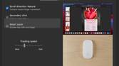 Adjusting Magic Mouse swipe and touch controls in the iMac's settings