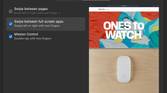 Adjusting Magic Mouse swipe and touch controls in the iMac's settings