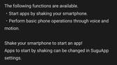 Sharp Aquos R6 settings page