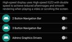 Sharp Aquos R6 settings page