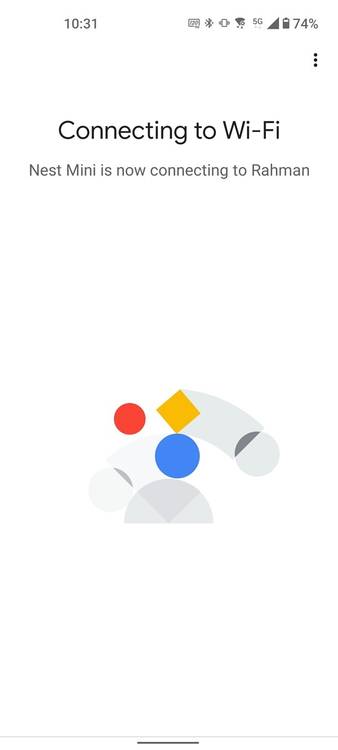 Setting up Google Nest Mini in the Google Home app