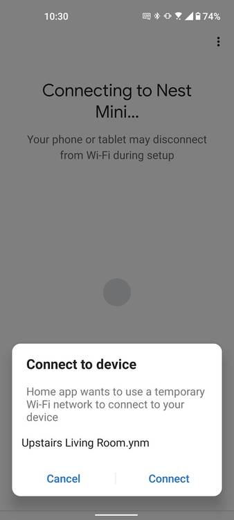 Setting up Google Nest Mini in the Google Home app
