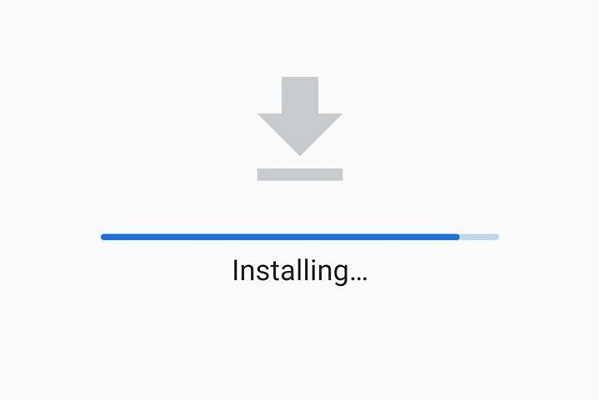Android app sideloading installation screen
