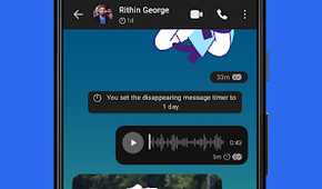 Signal Conversation Screen with Disappearing Messages