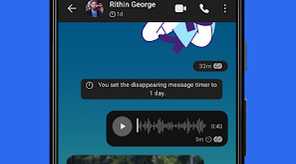 Signal Conversation Screen with Disappearing Messages