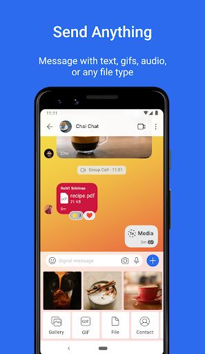 Signal Conversation Screen with Media