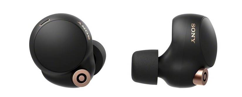 Sony WF-1000XM4 wireless earbuds in black