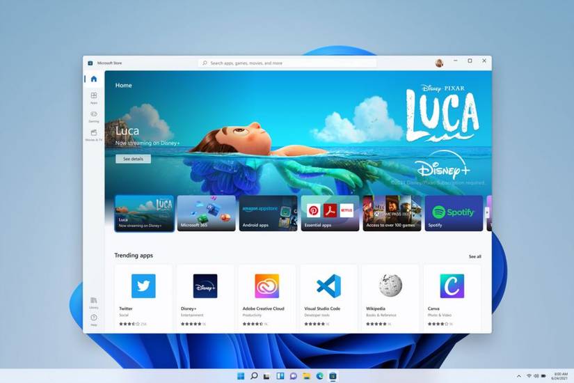 New Windows 11 Microsoft Store showing new apps