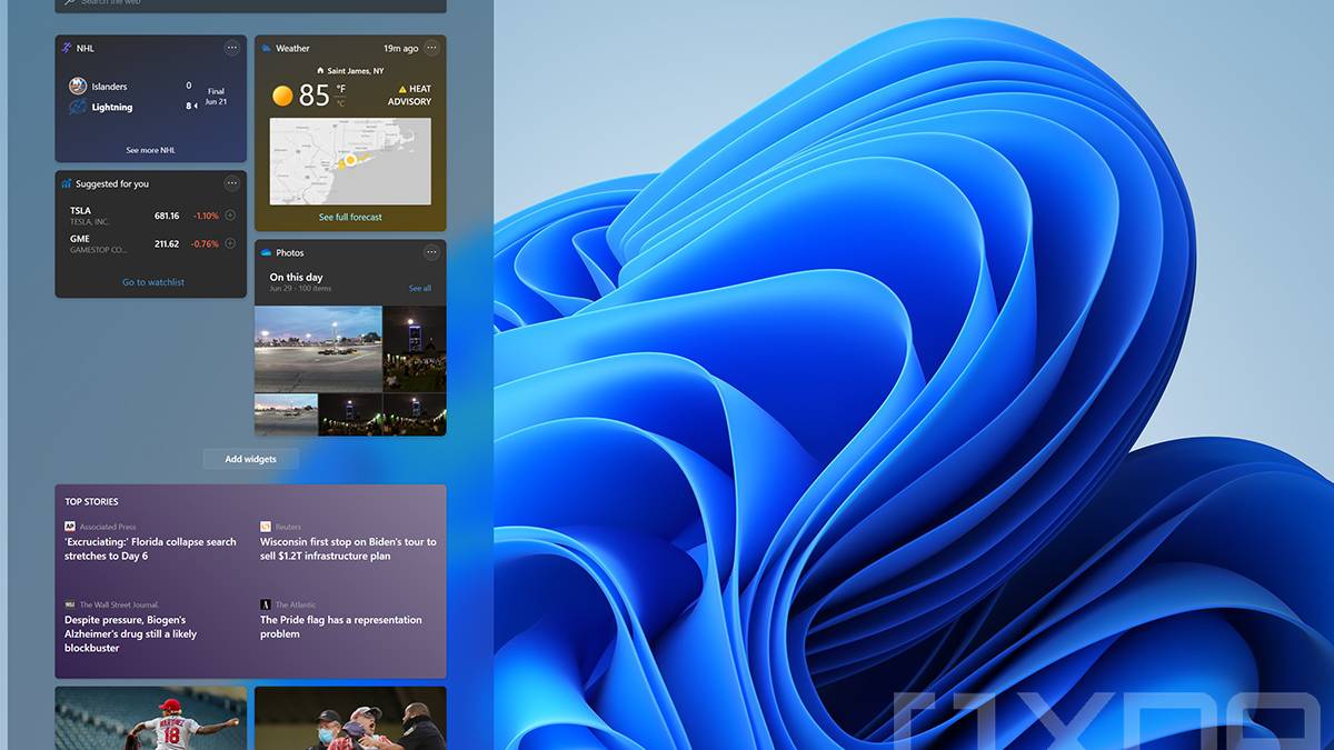 Windows 11 widgets
