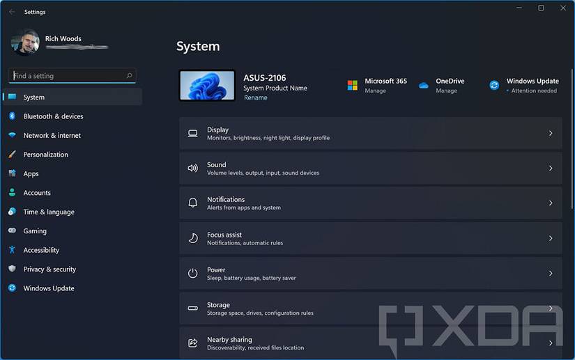 Windows 11 Settings app