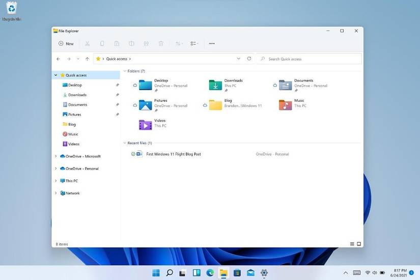 New File Explorer app in Windows 11