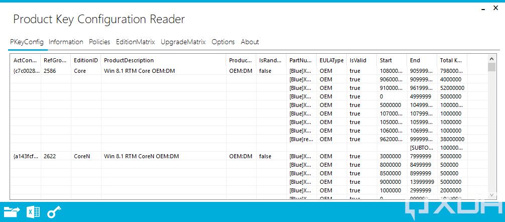 Windows 11 Product Key Configuration Reader