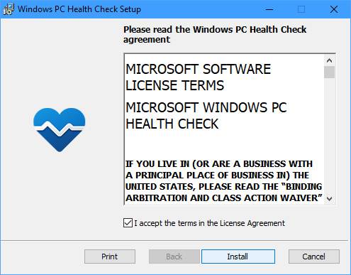 Windows PC Health Check 1