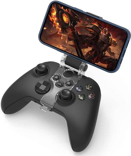 Unlike some other mounts that just clip onto the controller, this one stays on better since it has a locking mechanism.