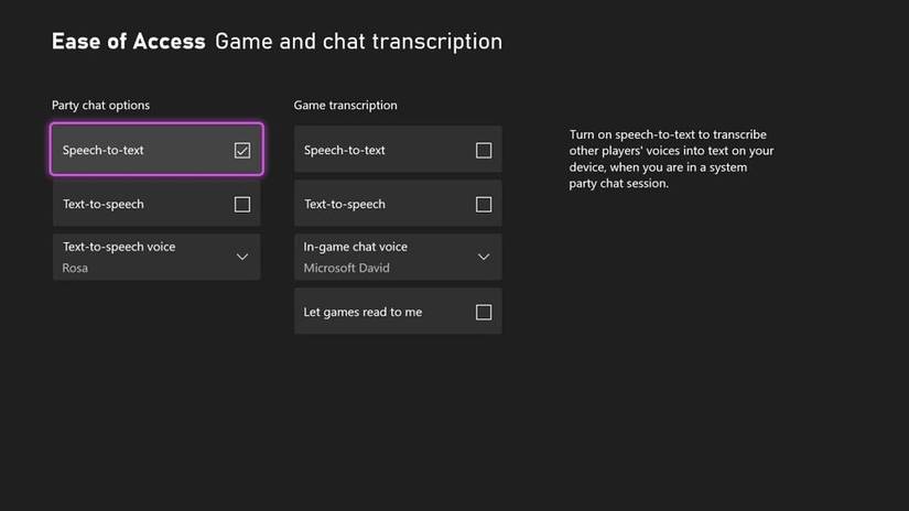 Xbox June update brings speech-to-text transcription