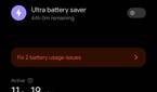 Xiaomi Mi 11 Ultra battery stats with battery drainage