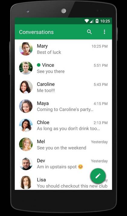 Chomp SMS screenshot