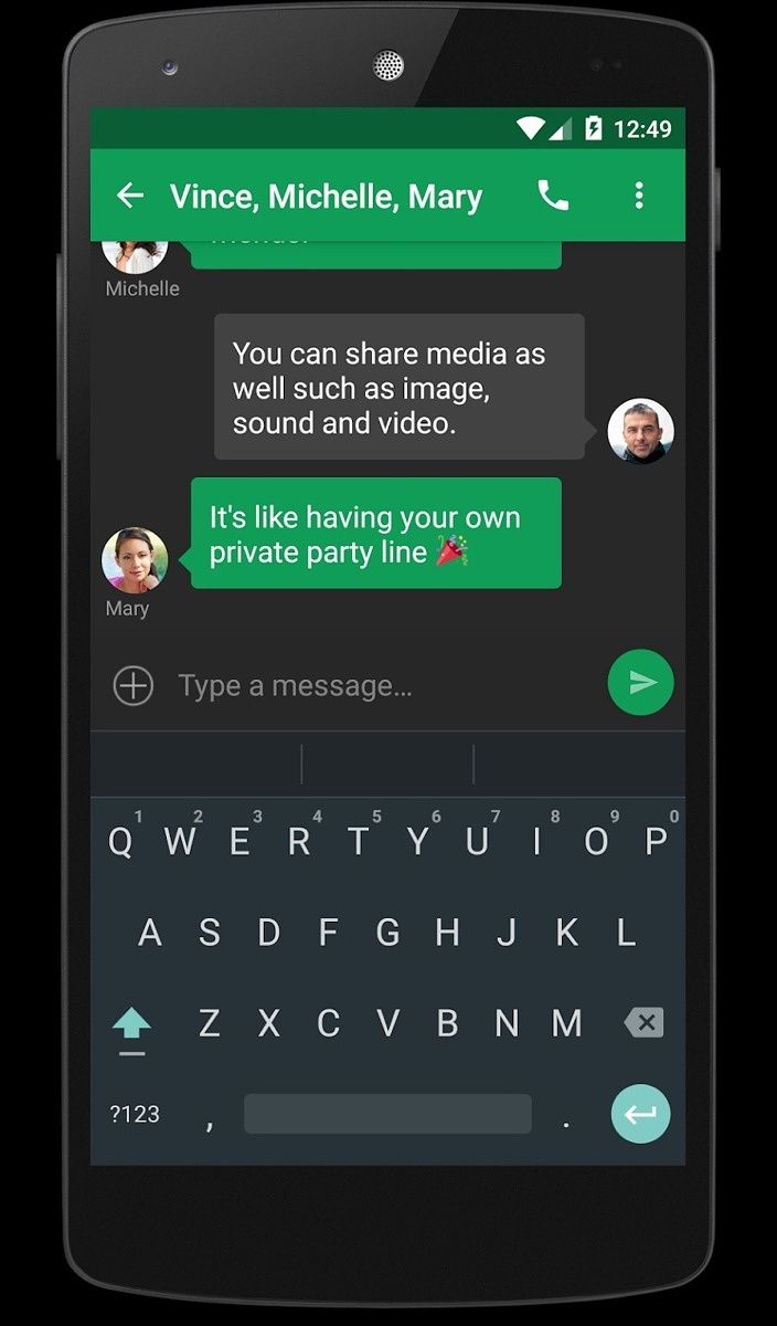 Chomp SMS group messaging