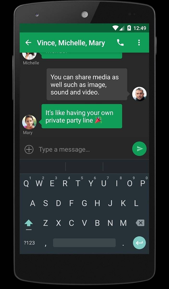 Chomp SMS group messaging