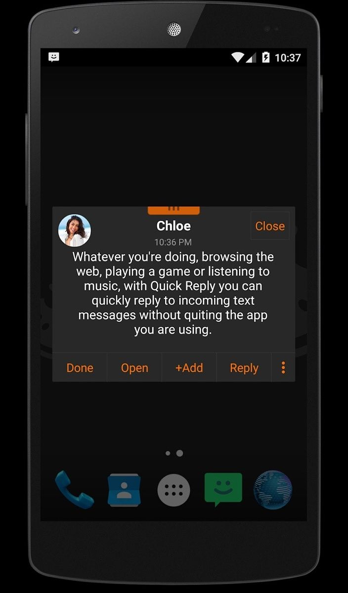 Chomp SMS widget