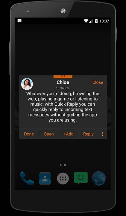 Chomp SMS widget