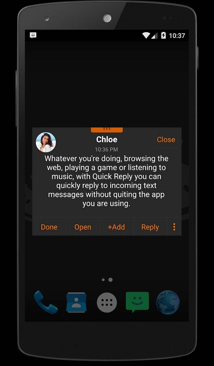 Chomp SMS widget