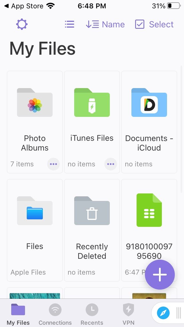 Documents app files