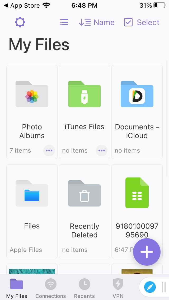 Documents app files
