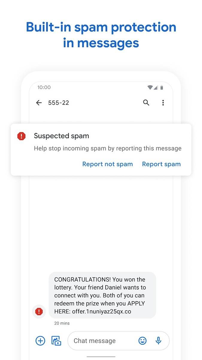 Messages by Google Spam