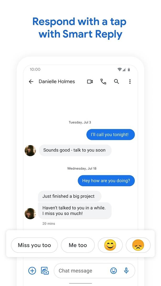 Messages by Google Smart Reply